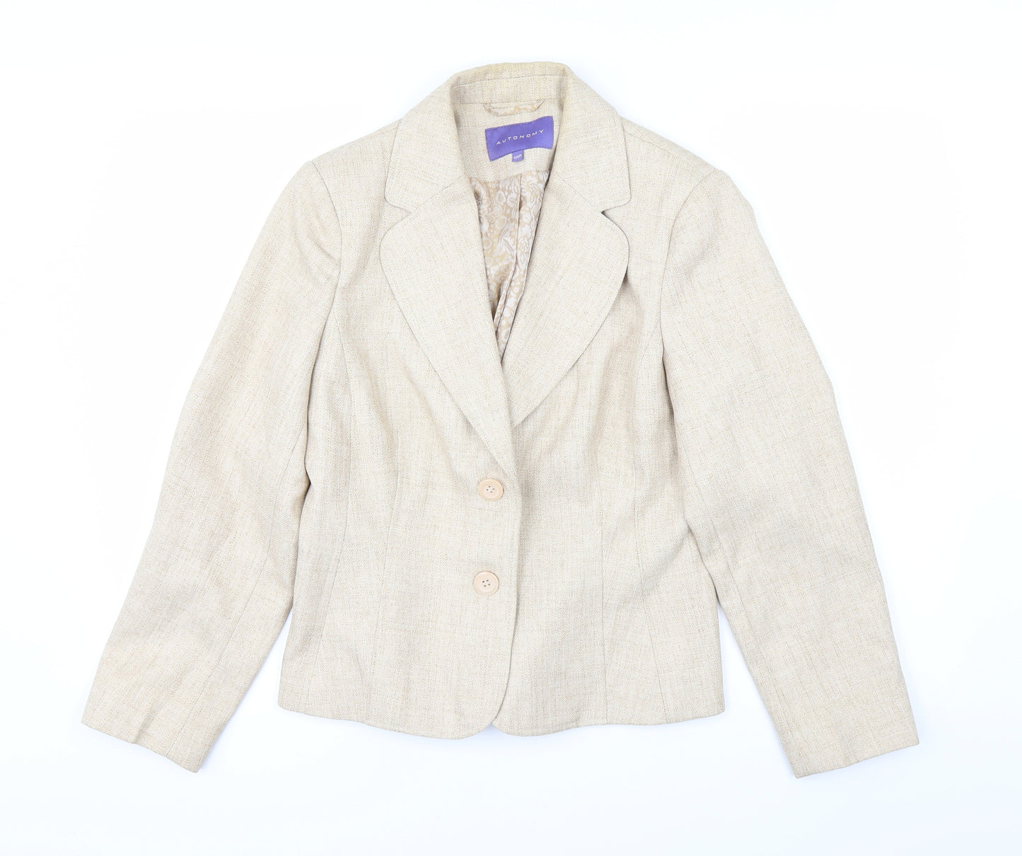 Autonomy Womens White   Overcoat Coat Size 12