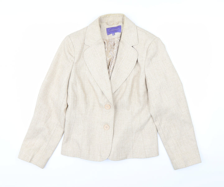 Autonomy Womens White   Overcoat Coat Size 12