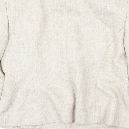 Autonomy Womens White   Overcoat Coat Size 12