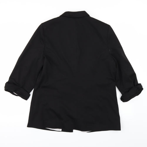 redherring Womens Black   Overcoat Coat Size 14