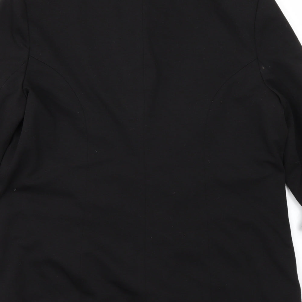 redherring Womens Black   Overcoat Coat Size 14