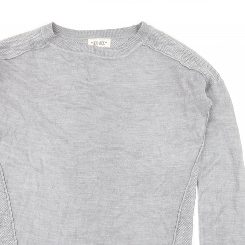 New Look Womens Grey   Pullover Jumper Size 12