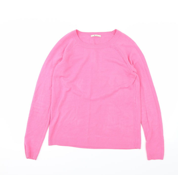 TU Womens Pink Basic T-Shirt Size 10