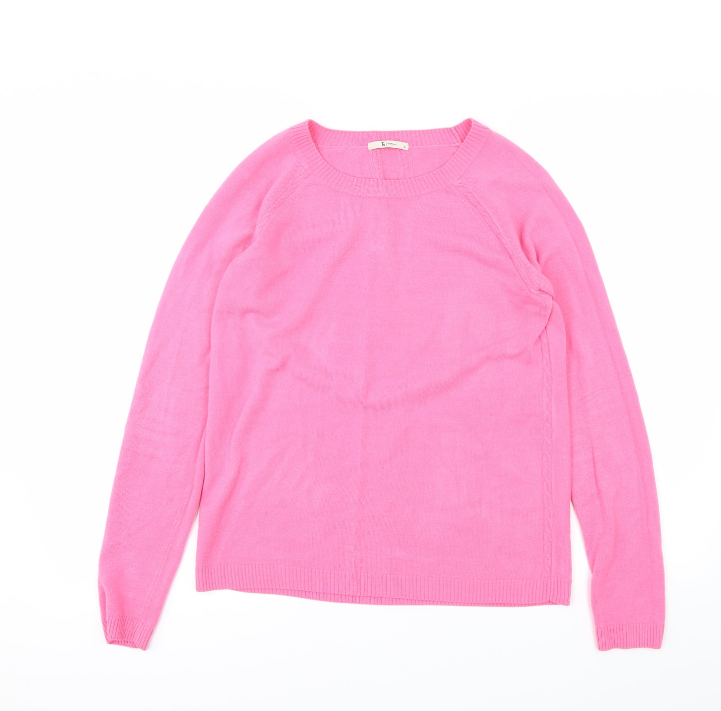 TU Womens Pink   Basic T-Shirt Size 10