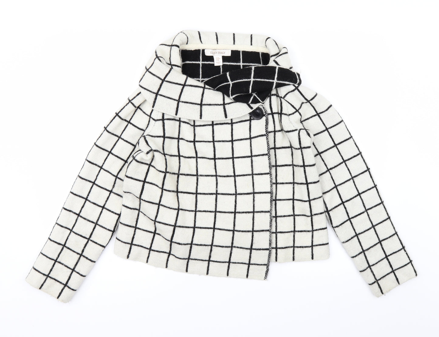 Ellen Tracy Womens White   Cardigan Jumper Size M