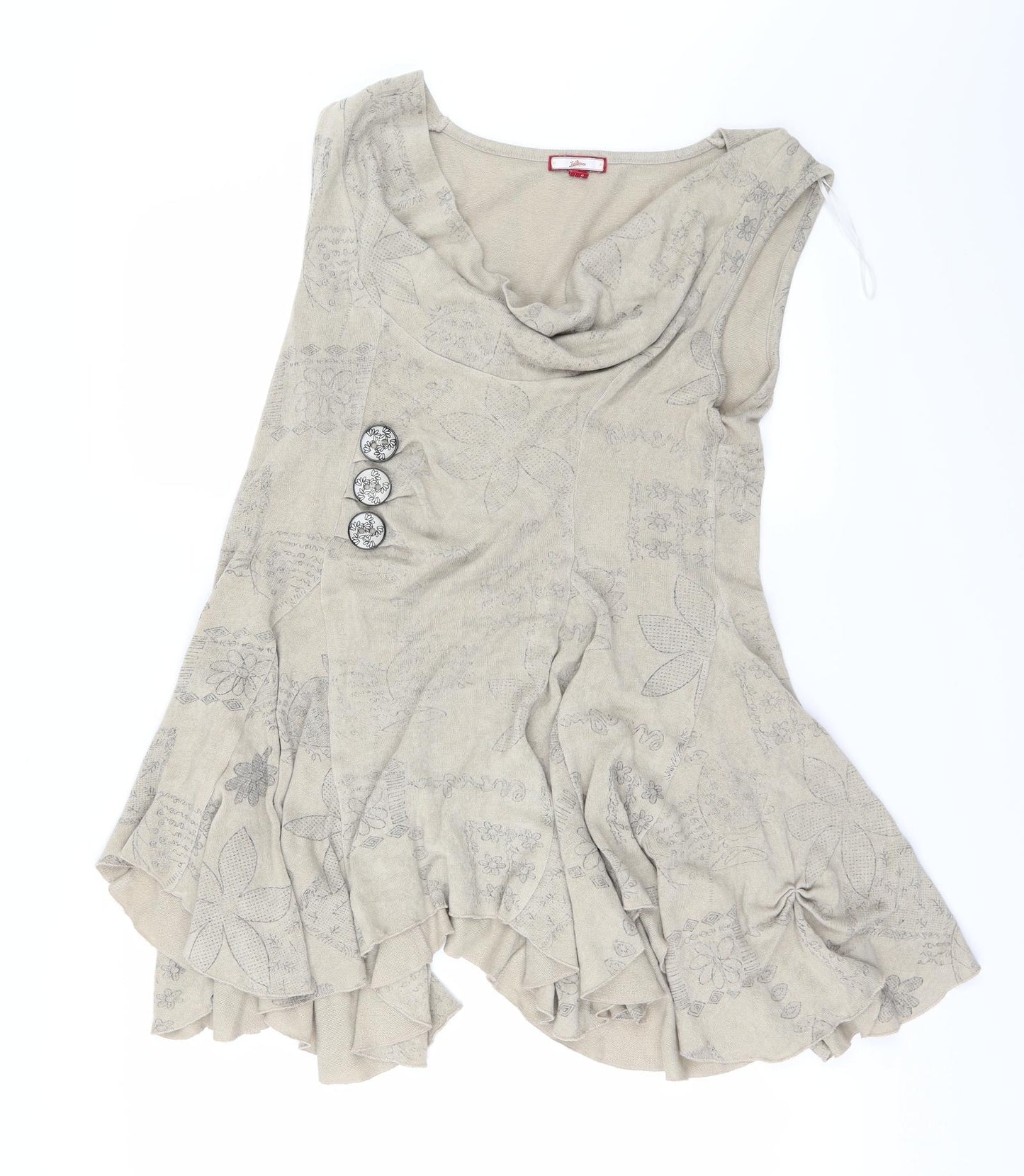 JOEBROWNS Womens Brown   Basic T-Shirt Size 14