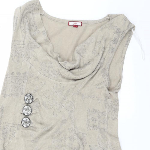 JOEBROWNS Womens Brown   Basic T-Shirt Size 14