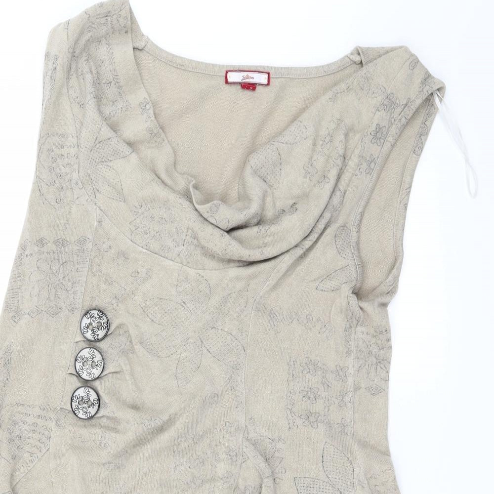 JOEBROWNS Womens Brown   Basic T-Shirt Size 14
