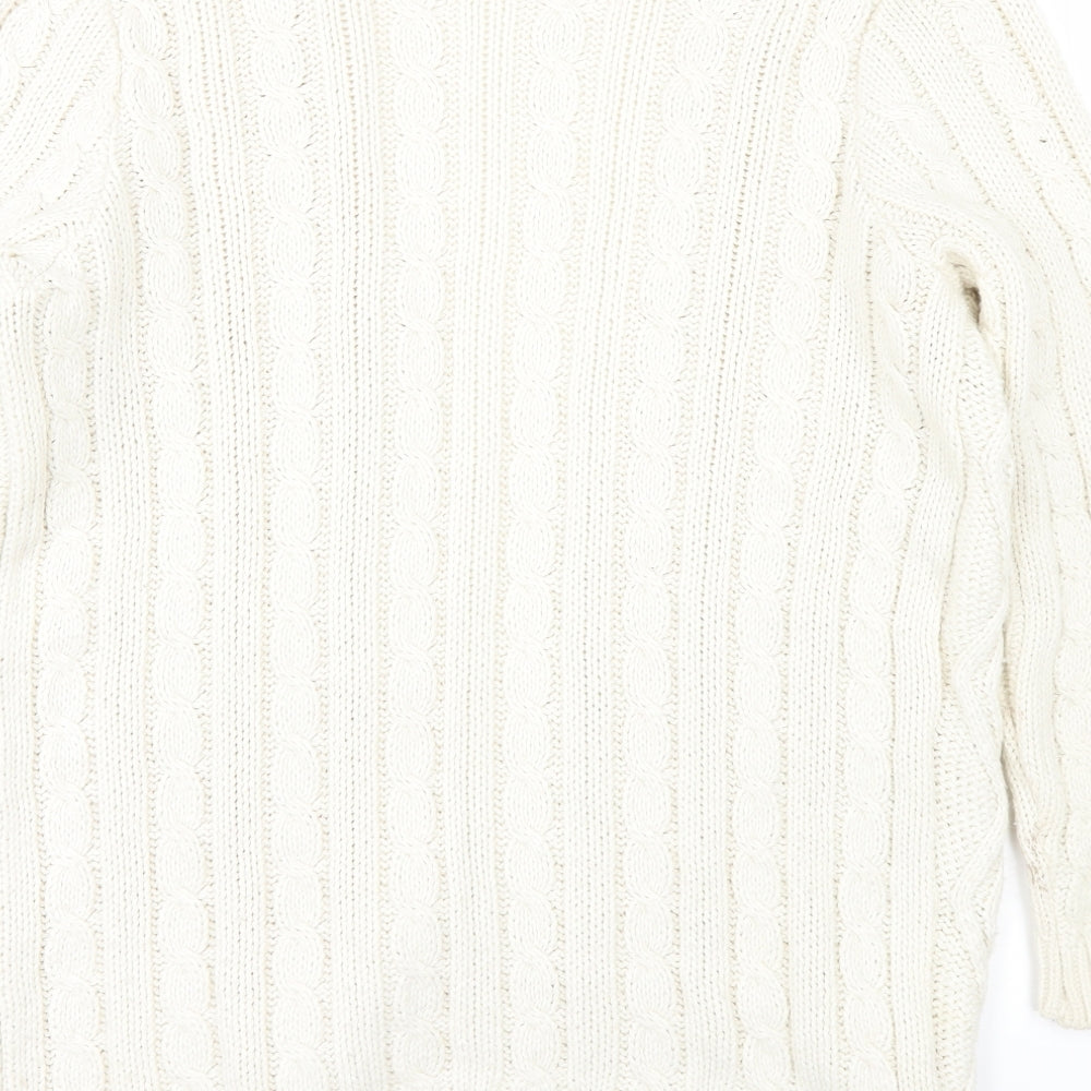 River Island Womens White   Cardigan Jumper Size 10