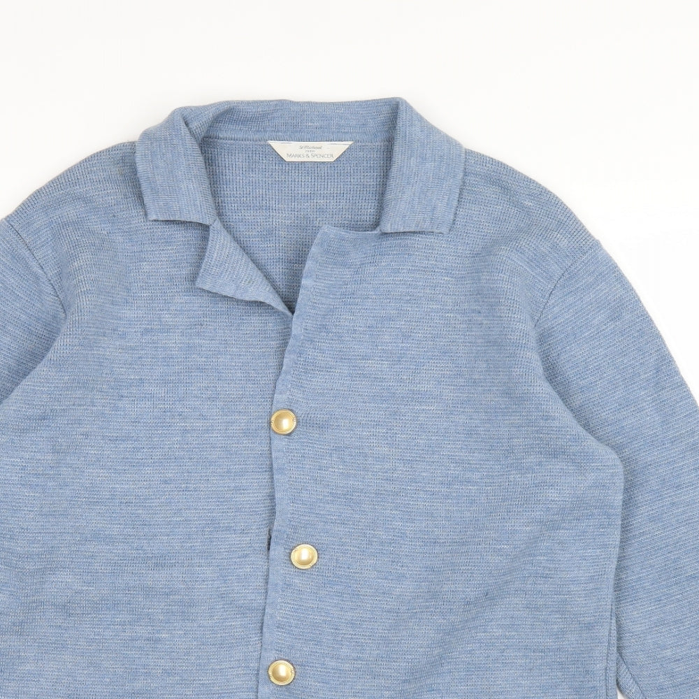 Marks and Spencer Womens Blue   Cardigan Jumper Size 10
