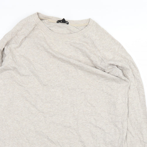 H&M Womens White   Pullover Jumper Size S