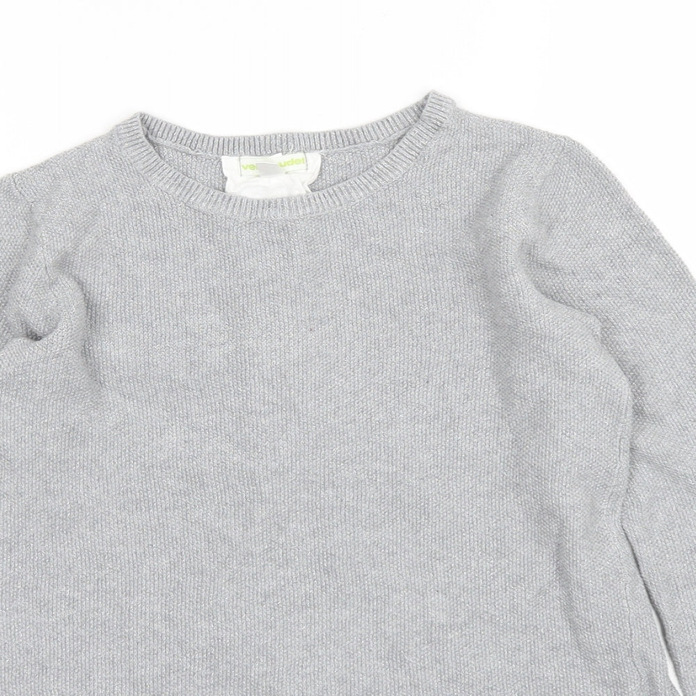 Vertbaudet Girls Grey   Basic T-Shirt Size 10 Years