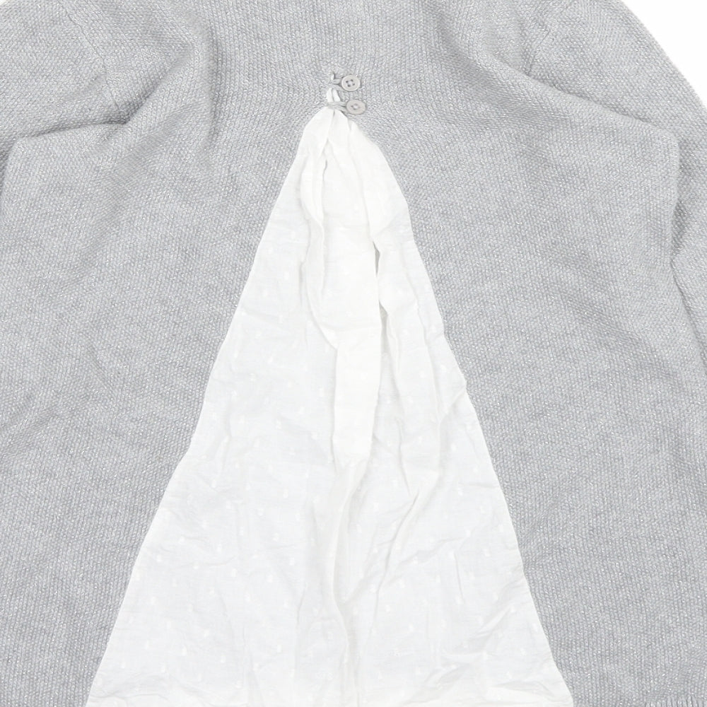 Vertbaudet Girls Grey   Basic T-Shirt Size 10 Years