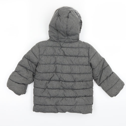 George Baby Grey   Puffer Jacket Coat Size 18-24 Months