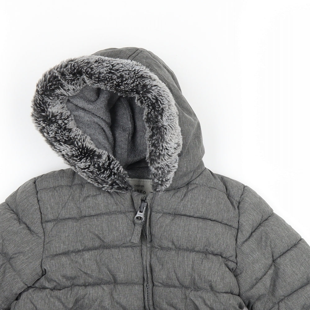 George Baby Grey   Puffer Jacket Coat Size 18-24 Months