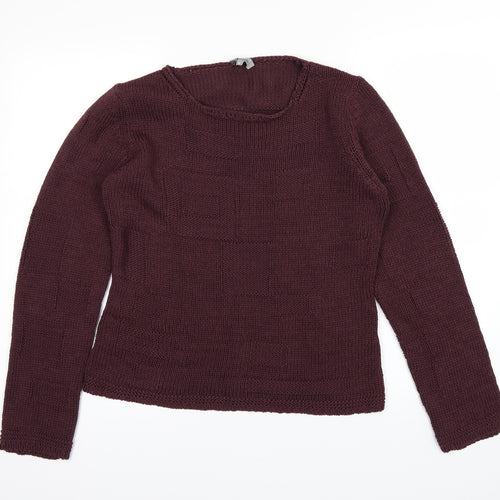 Per Una Womens Red   Pullover Jumper Size M