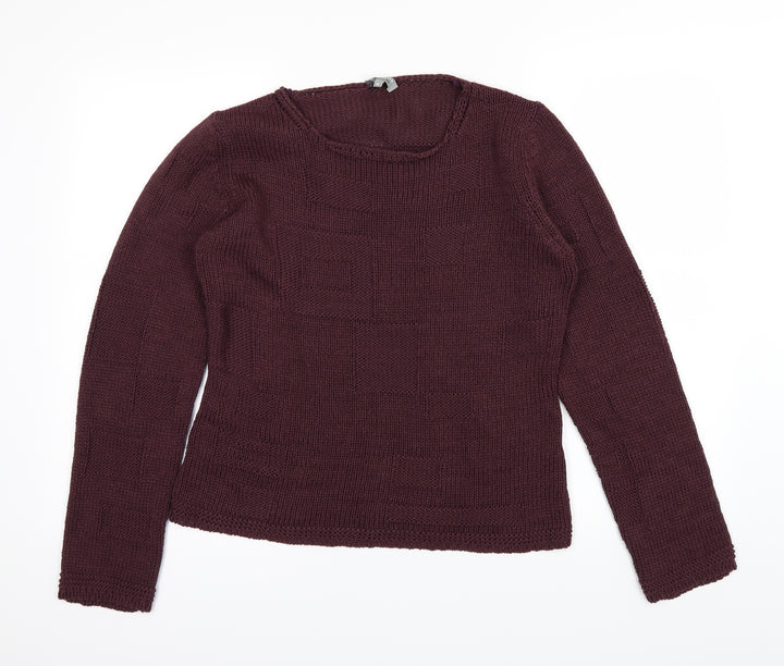 Per Una Womens Red Pullover Jumper Size M
