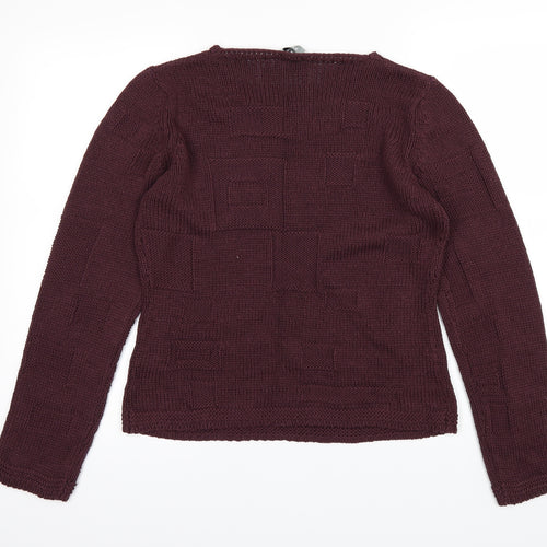 Per Una Womens Red   Pullover Jumper Size M