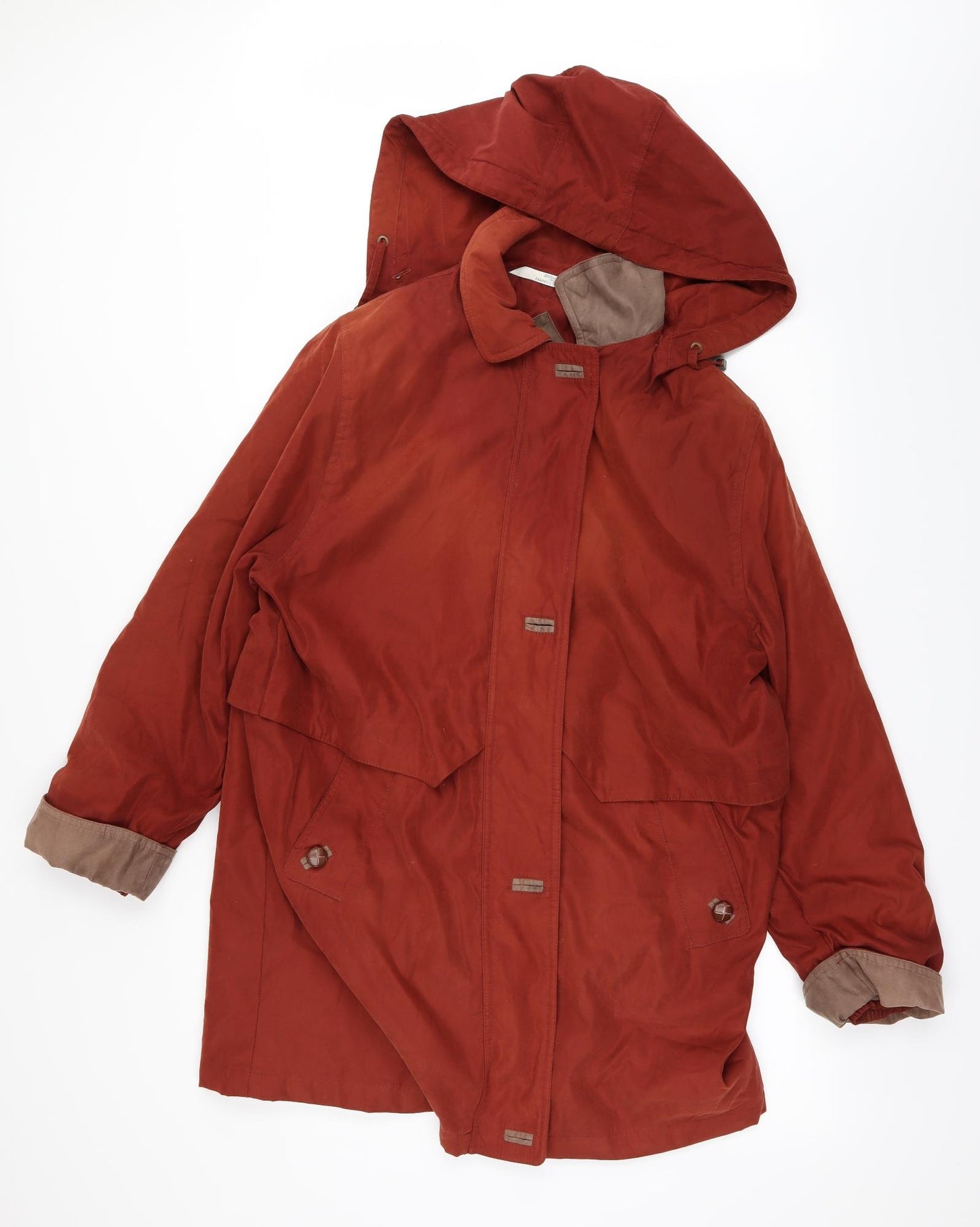 Marks and Spencer Womens Red   Rain Coat Coat Size 12