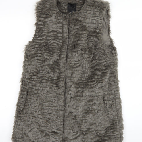 New Look Womens Grey   Overcoat Coat Size 8