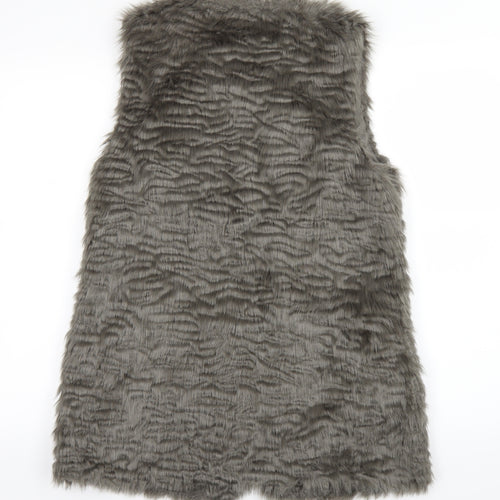 New Look Womens Grey   Overcoat Coat Size 8