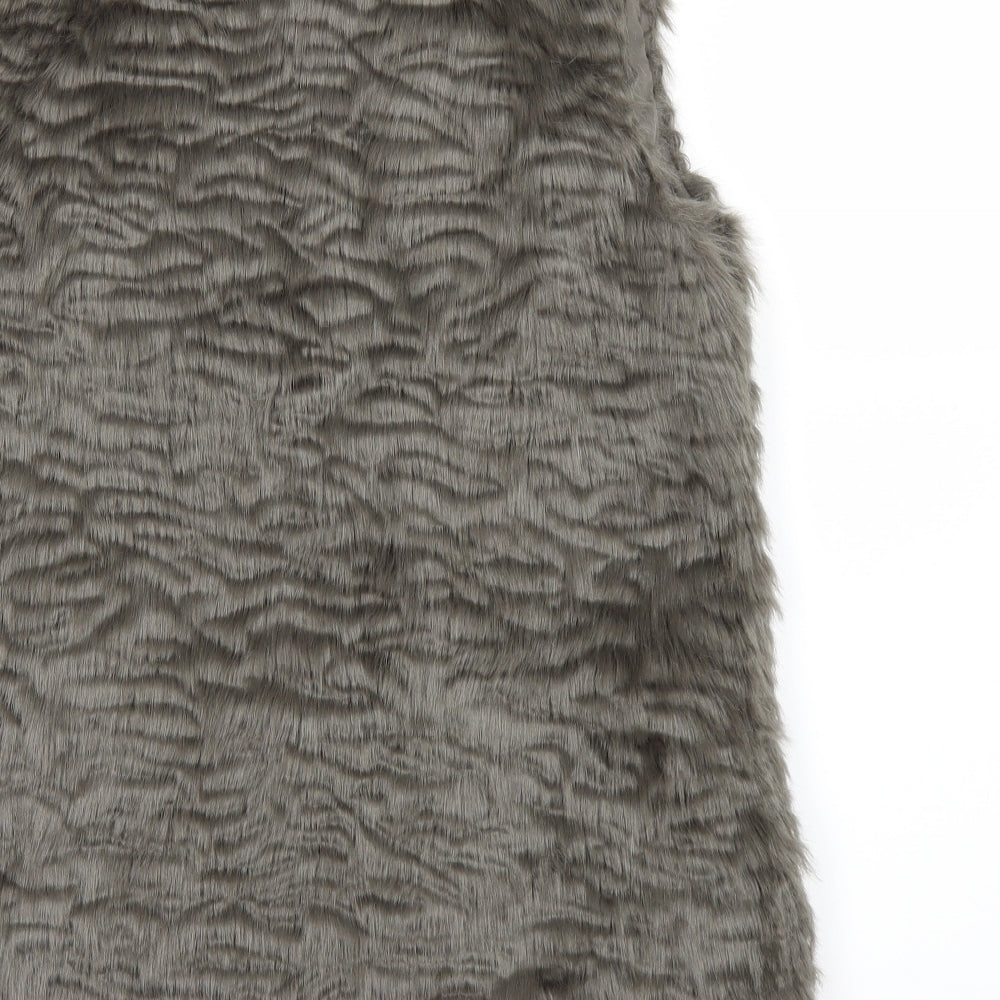New Look Womens Grey   Overcoat Coat Size 8