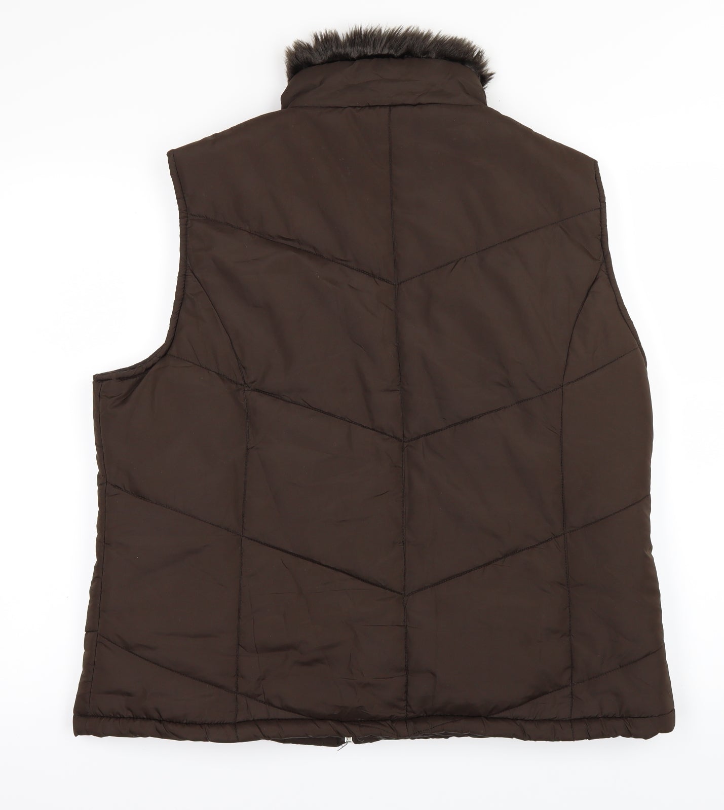 Papaya Womens Brown   Puffer Jacket Coat Size 18