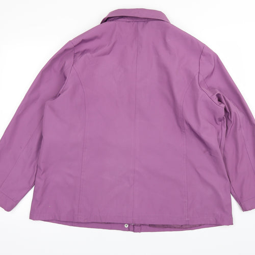 BM Womens Purple   Windbreaker Coat Size L