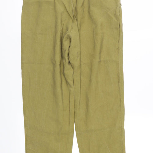 H&M Womens Green   Trousers  Size 6 L25 in
