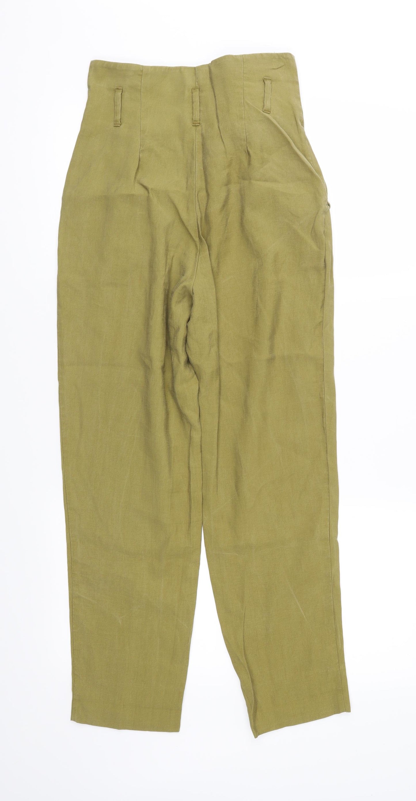 H&M Womens Green   Trousers  Size 6 L25 in