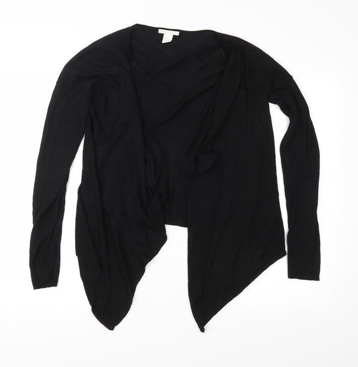 H&M Womens Black  Knit Cardigan Jumper Size XS
