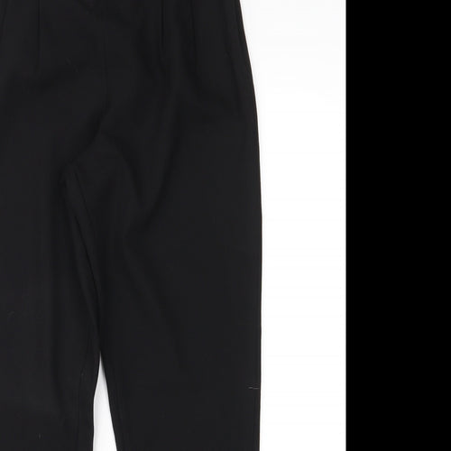 PRETTYLITTLETHING Womens Black   Trousers  Size 6 L26 in