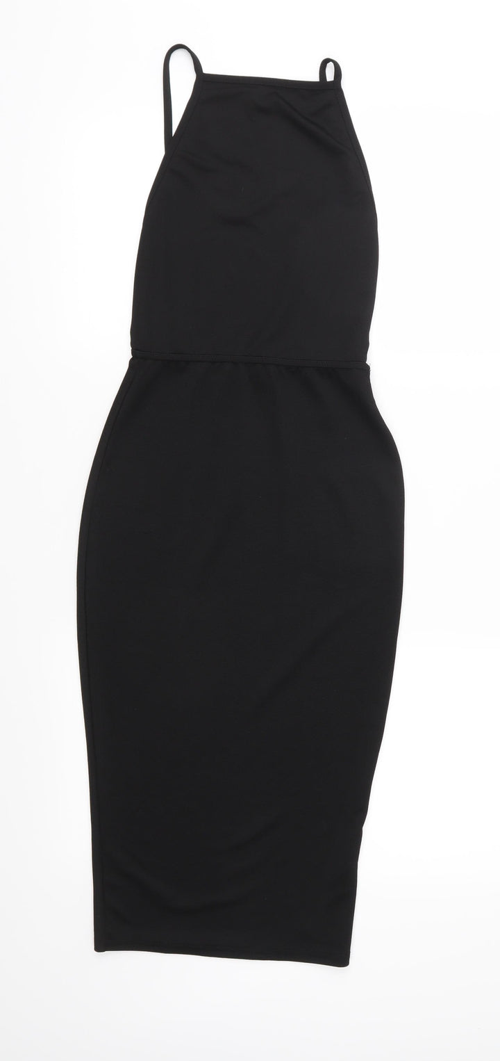 PRETTYLITTLETHING Womens Black Shift Size 6