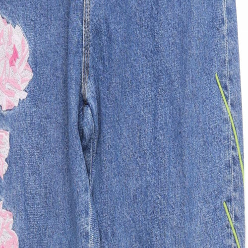 Warehouse Womens Blue  Denim Mom Jeans Size 12 L31 in