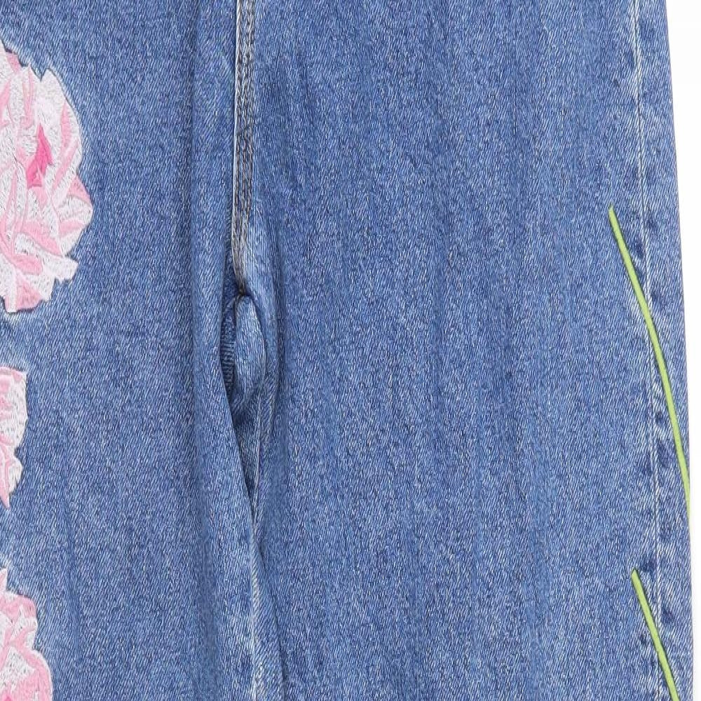 Warehouse Womens Blue  Denim Mom Jeans Size 12 L31 in