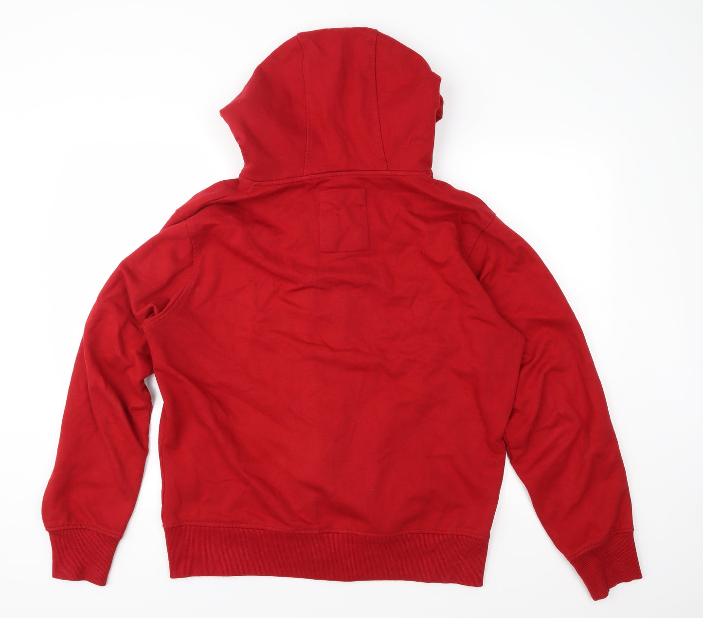 Crosshatch Mens Red  Jersey Full Zip Hoodie Size L
