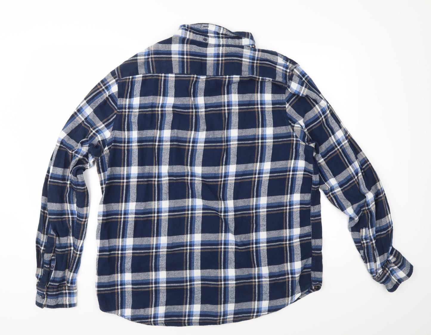 Cedar Wood State Mens Blue Check   Button-Up Size XL