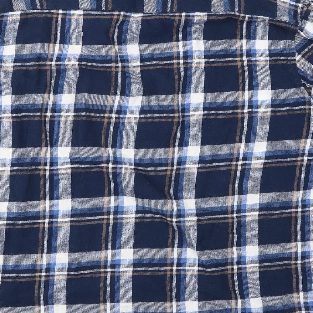 Cedar Wood State Mens Blue Check   Button-Up Size XL