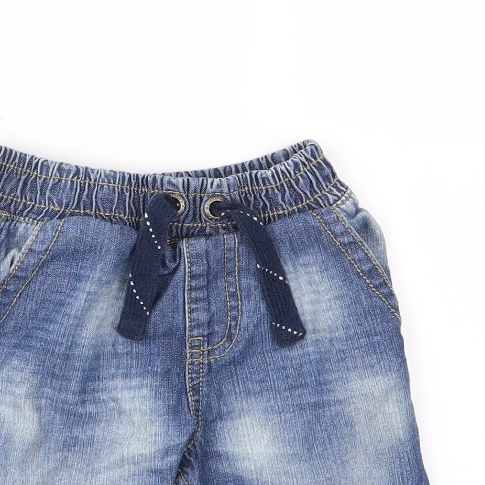 George Baby Black  Denim Cropped Jeans Size 18-24 Months