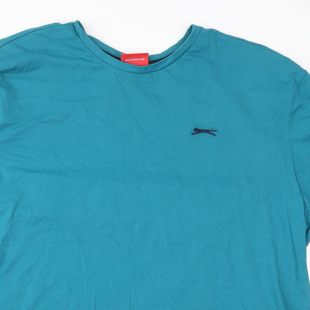 Slazenger Mens Green  Jersey  T-Shirt Size 4XL