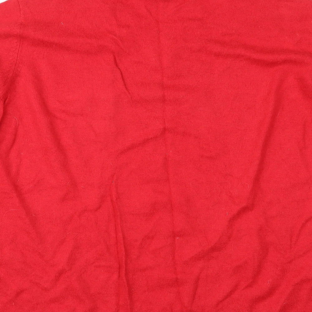 Joules Womens Red Fair Isle Knit Pullover Jumper Size 20