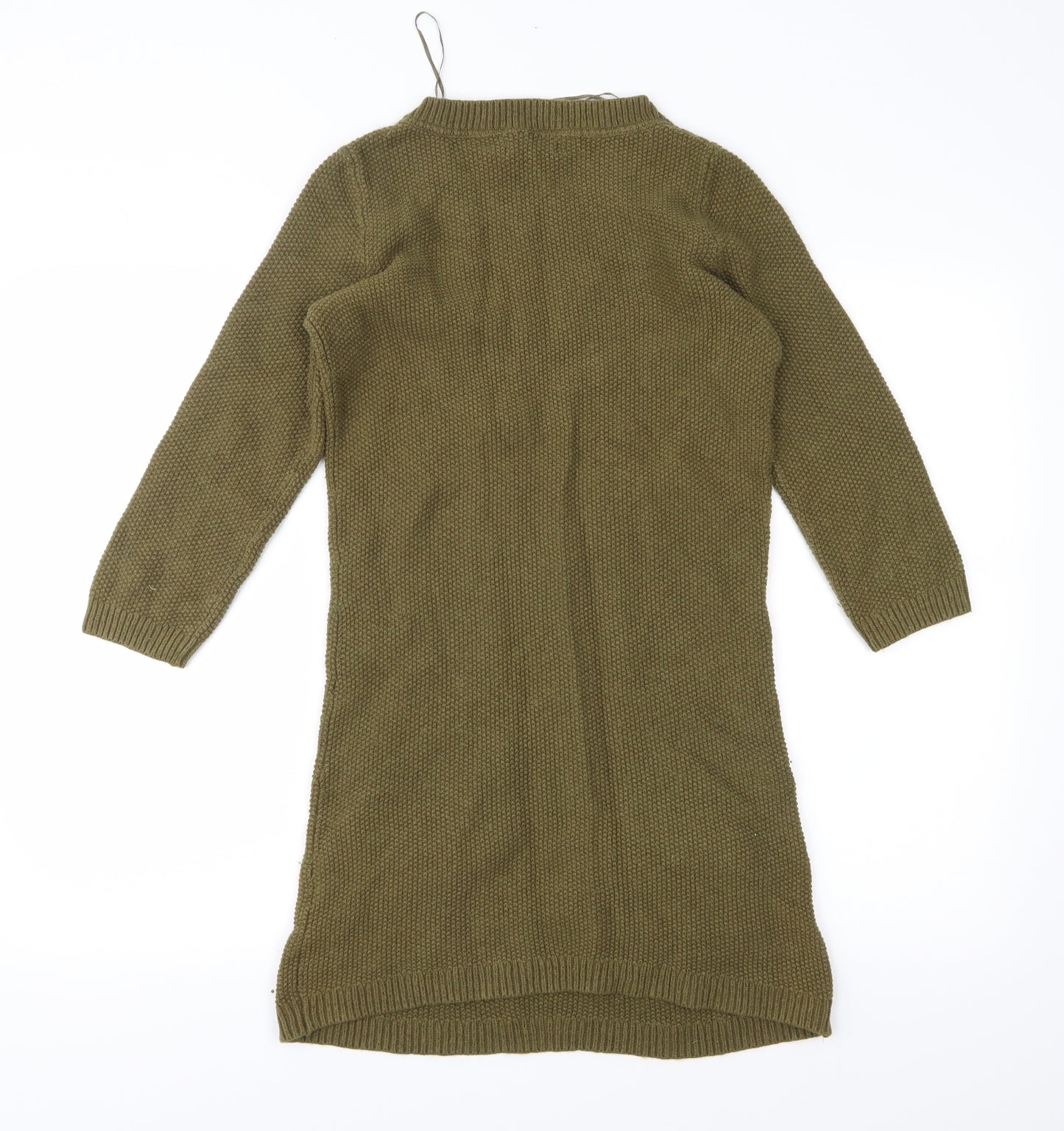 Fat Face Womens Green  Knit Jumper Dress  Size 8