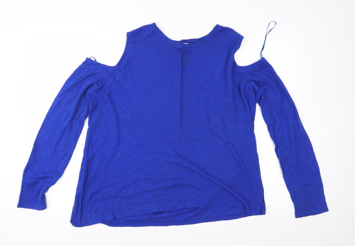 River Island Womens Blue  Jersey Basic T-Shirt Size 18