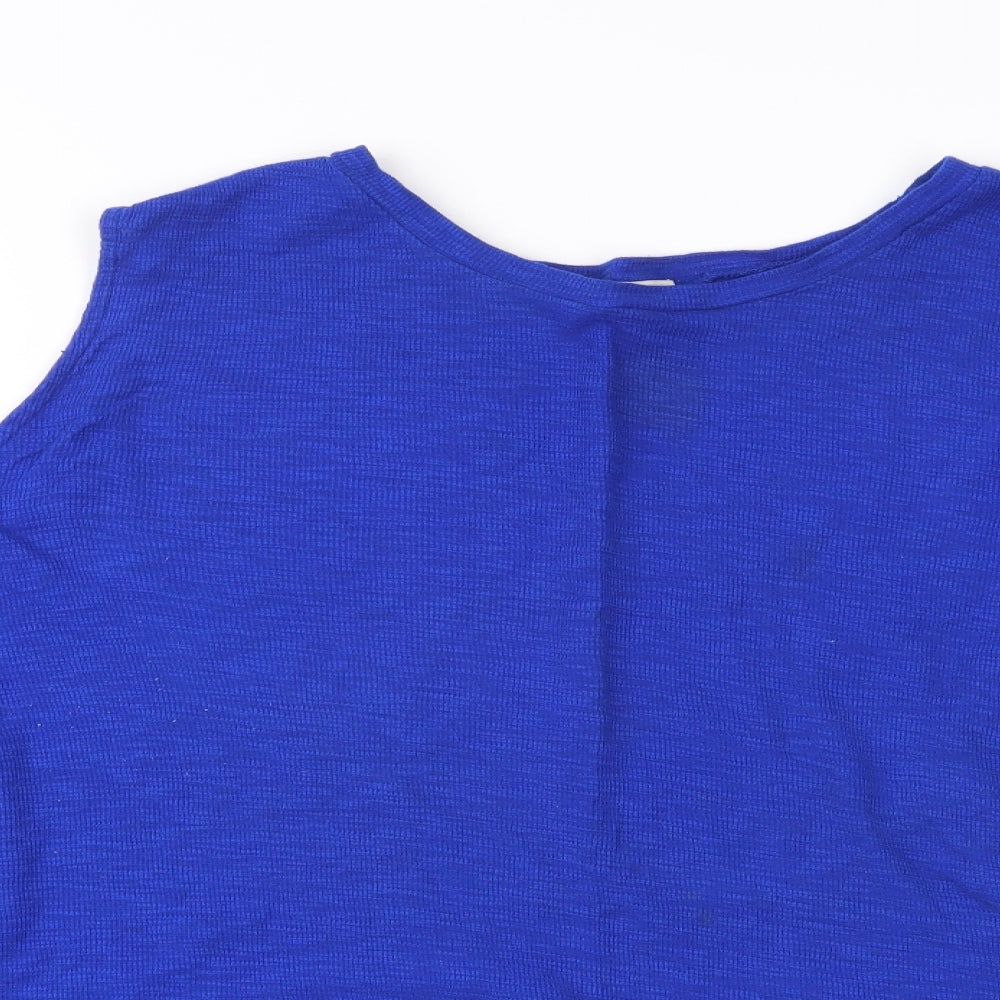 River Island Womens Blue  Jersey Basic T-Shirt Size 18