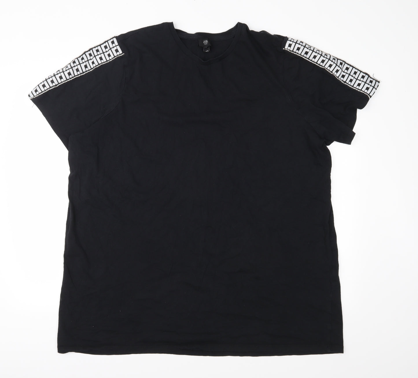 River Island Womens Black  Jersey Basic T-Shirt Size 24