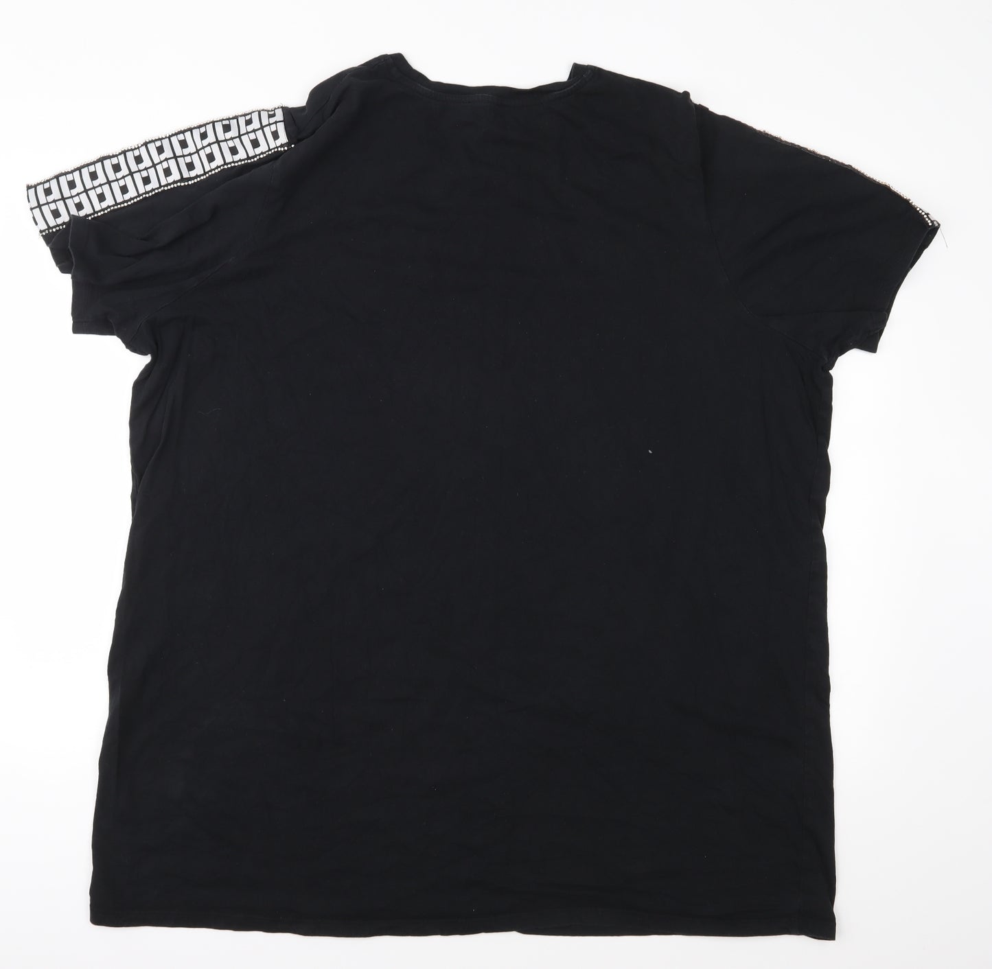 River Island Womens Black  Jersey Basic T-Shirt Size 24