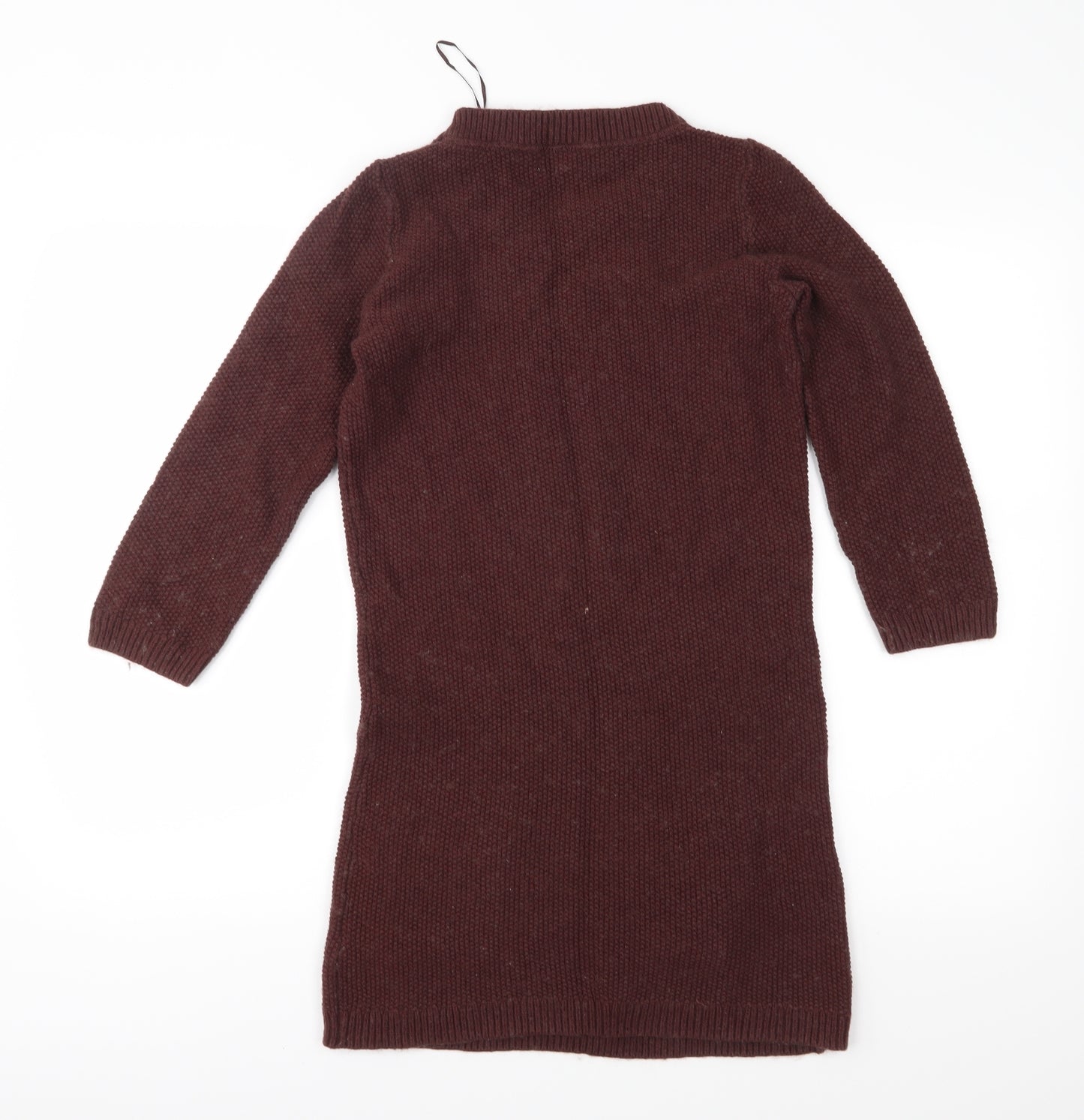 Fat Face Womens Brown  Knit Jumper Dress  Size 8