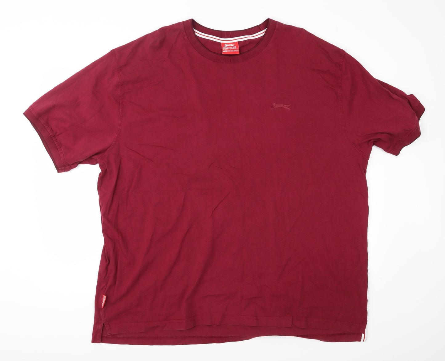 Slazenger Mens Red  Jersey  T-Shirt Size 4XL