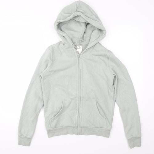 H&M Womens Green   Full Zip Hoodie Size XS