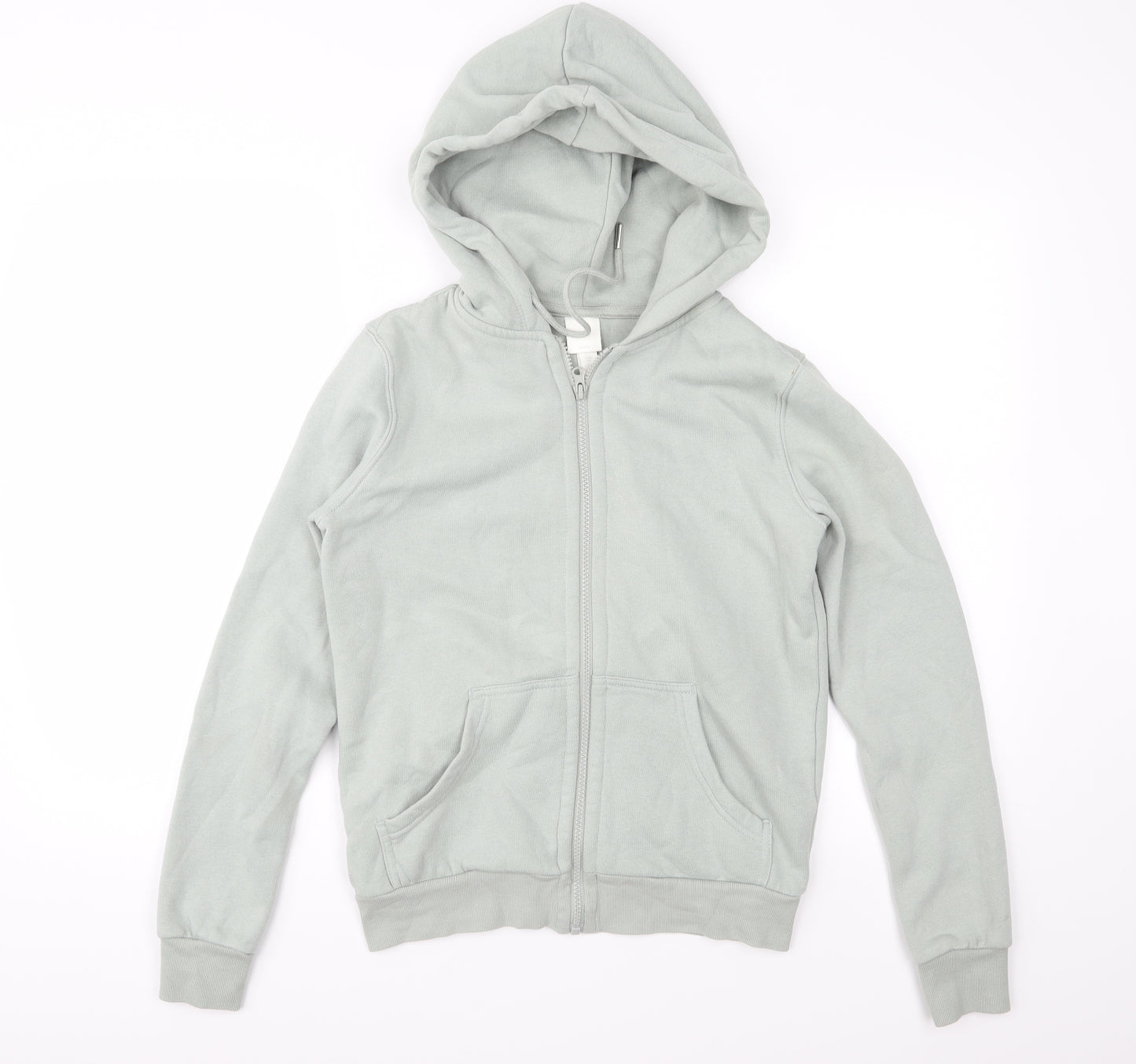 H&M Womens Green   Full Zip Hoodie Size XS